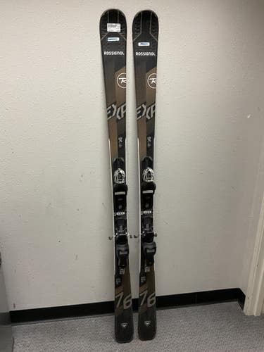 Used Rossignol EXP 76 Mens DH Ski/Binding Black 170 cm 11855-S000199805
