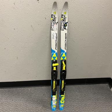 Used Fischer SNOWSTAR TWINSKIN Boys XC Ski/Binding Royal Blue 100 cm 11855-S000199792