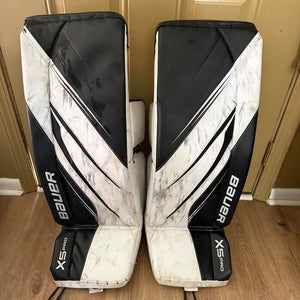 Small Bauer Vapor 5X Pro Goalie Leg Pads (Used)