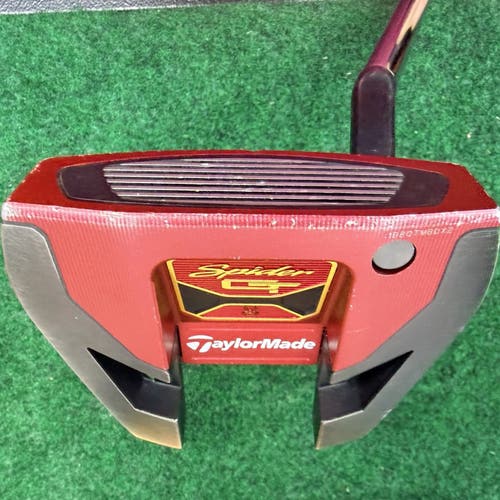 Red Unisex TaylorMade Mallet Spider GT Single Bend Red Right Handed Putter Uniflex 35" (Used)