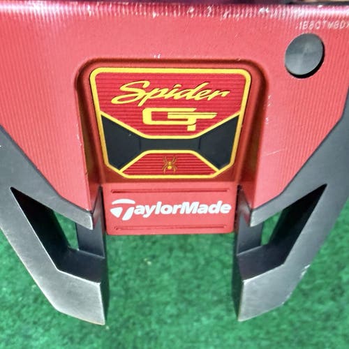 TaylorMade Spider GT Putter Red/Gold, Right-Handed, 35'' New Super Stroke Grip USED