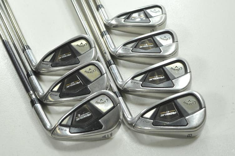 Callaway Rogue ST MAX 5-PW,AW Iron Set Regular Flex RH Recoil Graphite # 209776