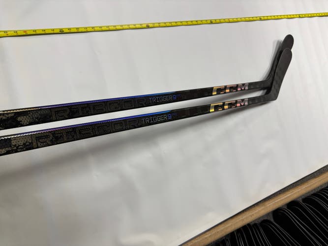 Senior CCM Ribcor Trigger 9 Pro Left Hand Hockey Stick P92 80 Flex (2-Pack)