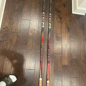 Intermediate CCM JetSpeed FT7 Left Hand Hockey Stick P92 65 Flex (Used)