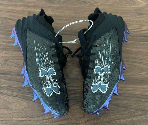 Under Armour Blur Smoke Suede 2.0 MC Football Cleats Men Size 12 3027978-001 New