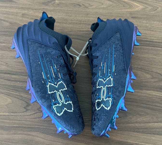 Under Armour‎ Blur Smoke Suede 2.0 MC Blue Football Cleats 3027978-401 Size 13 Under Armour Blur Smoke Suede 2.0 MC Blue Football Cleats  main image 4