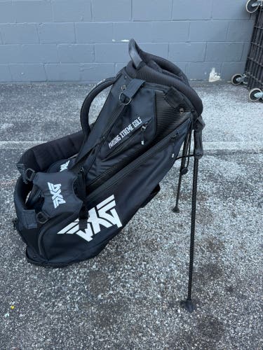 PXG Black White Stand Golf Bag, Four Season Golf & Sports Club 4 way Divider EXC