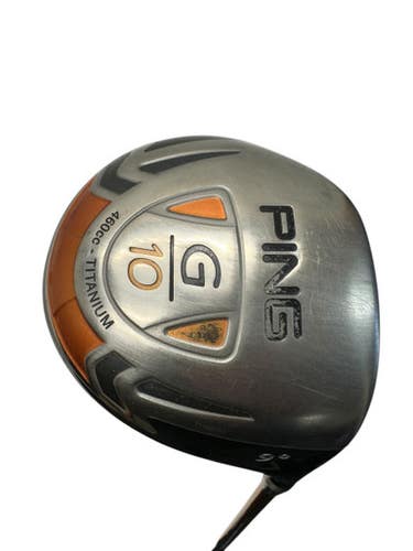 Used Ping G10 460CC Mens Driver RH Black 9.0 Degree 11835-S000205719