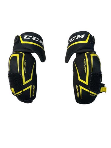 Used CCM TACKS Junior Elbow Pads Black LG 11835-S000205790