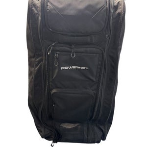 Used Powernet OPTIMUS CATCHERS BAG BB/SB Player Wheeled Bag Black 11835-S000205808