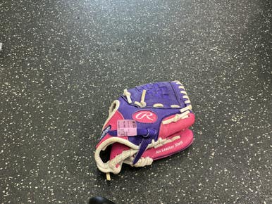 Used Rawlings HFP10PPW BB/SB Glove RH Throw Pink 10" 10743-S000470137