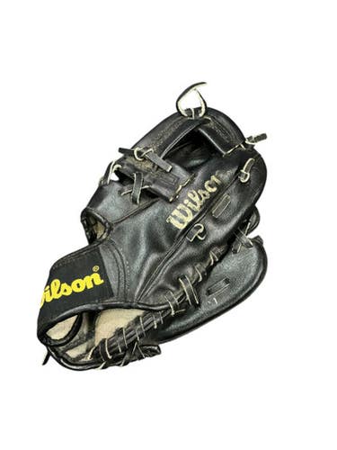 Used Wilson GLOVE BB/SB Glove RH Throw Black 9" 10743-S000477267