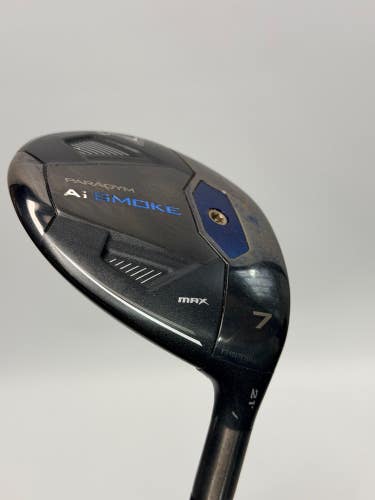 Callaway Ai Smoke Max 7 Wood 21 Cypher Black 50g Regular Flex Fairway Wood