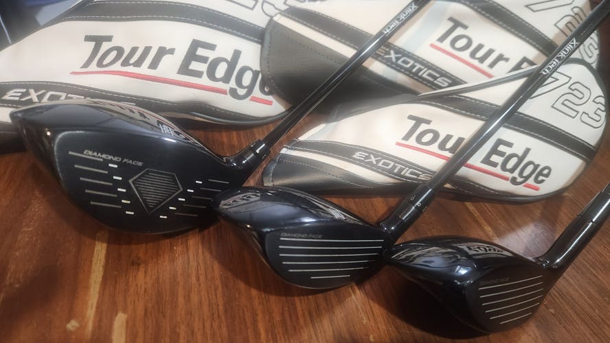 Tour Edge Exotics E723 set of woods(dr,3w,4hy)