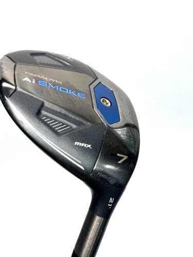 Callaway Ai Smoke Max 7 Wood 21 HZRDUS Smoke RDX Black 80g Stiff Fairway Wood