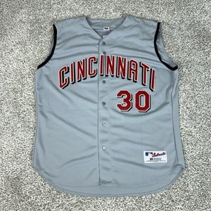 Vintage Cincinnati Reds Jersey Men 52 Sleeveless Russell Ken Griffey Jr Baseball