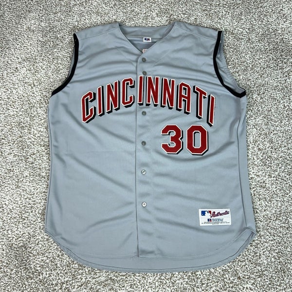 Vintage Cincinnati Reds Jersey Men 52 Sleeveless Russell Ken Griffey Jr Baseball