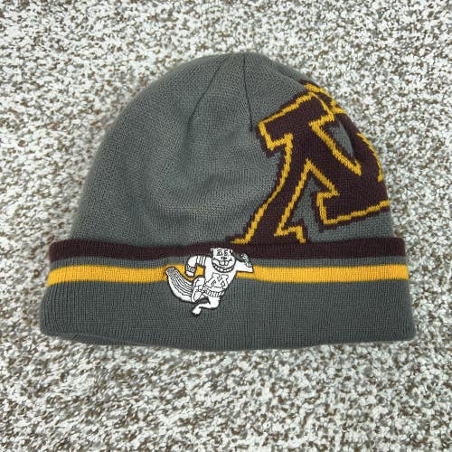 Minnesota Golden Gophers Hat Beanie Mens One Size Gray NCAA Football College