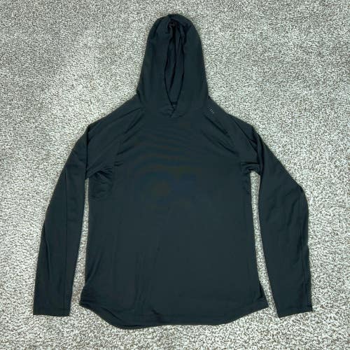 Lululemon Hoodie Mens Medium Black Pullover Lightweight Running Athletic Top