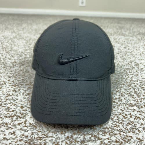 Nike Hat Cap Strap Back Mens One Size Black Legacy91 Dri-FIT Swoosh Golf Sports
