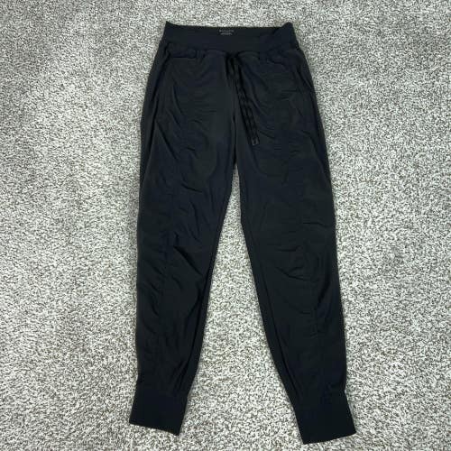 Athleta Pants Womens 4 Black Attitude Jogger Elastic Waist Travel Gym Workout