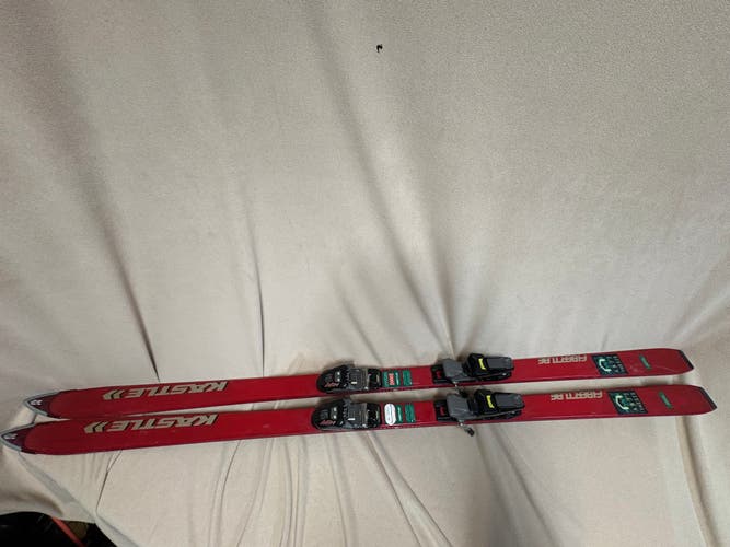 All Mountain 185 cm Kastle Fibertube Skis With Bindings (Used)