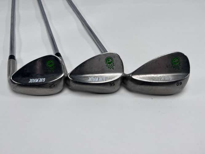 Grenade Wedge Set 52* 56* 60* Wedge Steel Mens RH