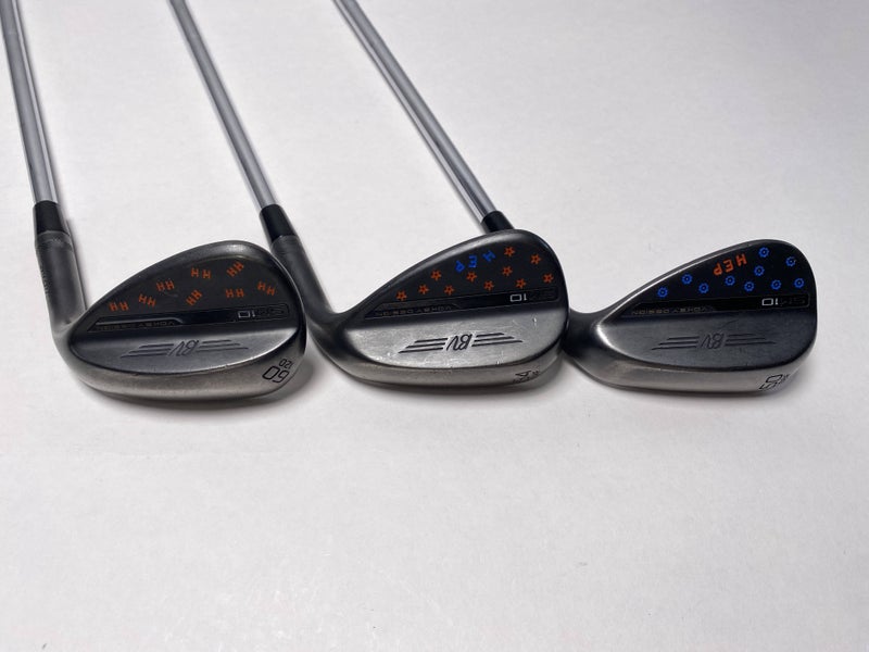 Titleist Vokey SM10 Jet Black Wedge Set 50* 8 54* 14 | 60* 12 DG S300 Stiff RH