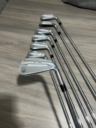 Men's 2025 TaylorMade P-790 Right Handed Iron Set Stiff Flex Steel Shaft (New)