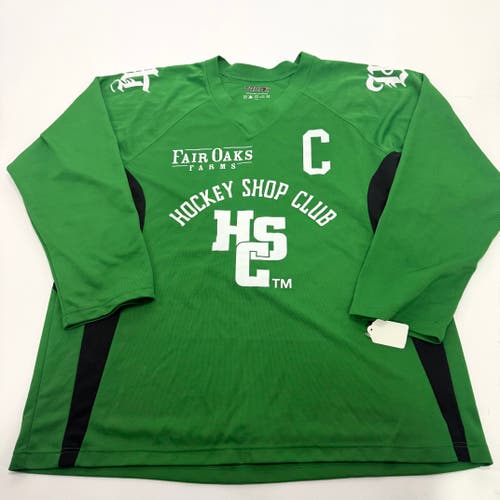 Used Green Tron Hockey Shop Club Jersey | Large | A94