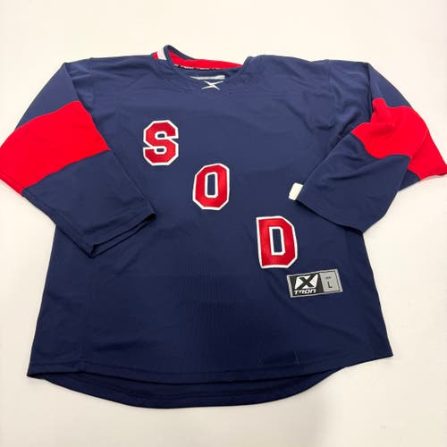 Used Navy and Red Tron SOD Jersey | Large | A98