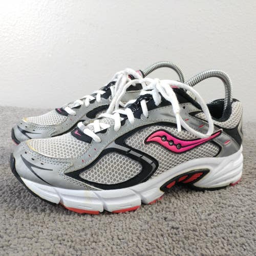 Saucony Prestige Womens Size 8 WIDE Running Shoes Silver Pink Sneakers Low Top