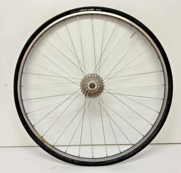 Paire De Roues Vélo 700C Wolber GTX – Moyeux Shimano Deore DX 7 Vitesses – Occasion