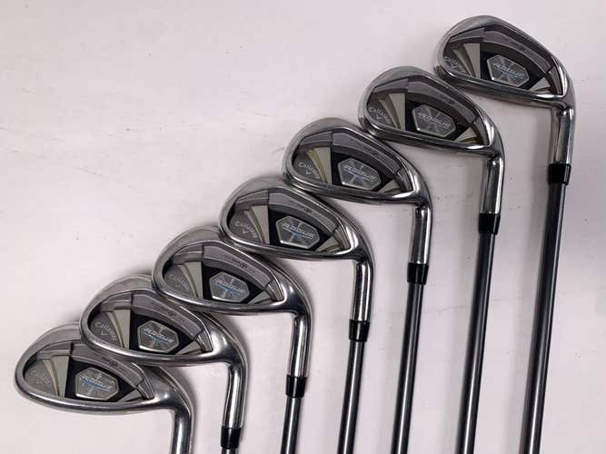 Callaway Rogue X Iron Set 6-PW+GW+SW Aldila Synergy 60g Senior RH +1/2''