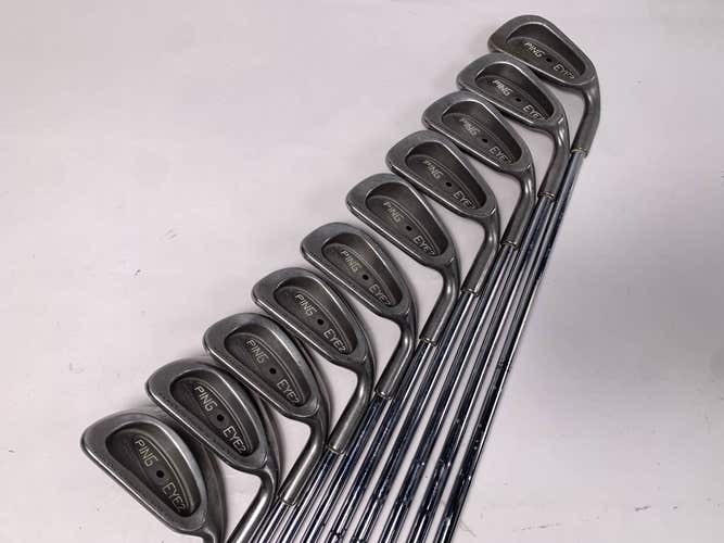 Ping Eye 2 Iron Set 2-PW+SW Black Dot Karsten ZZ-Lite Regular Steel Mens RH