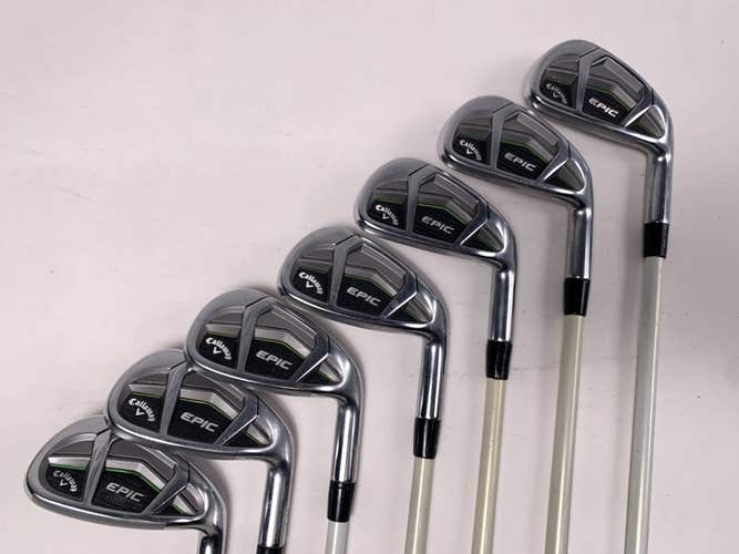 Callaway Epic Iron Set 5-PW+GW Veylix Alpina 673 Regular Graphite Mens RH