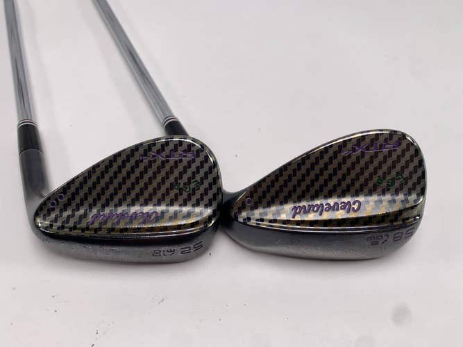 Cleveland RTX 4 Black Satin Custom Wedge Set 52* 10 | 58* 6 LZ 6.0 120g Stiff RH