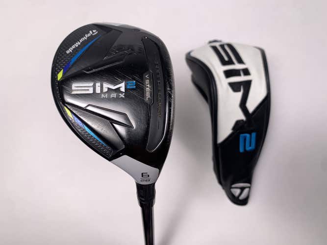 TaylorMade SIM2 MAX Rescue 6 Hybrid 28* Fujikura Ventus Blue 5A Senior RH HC