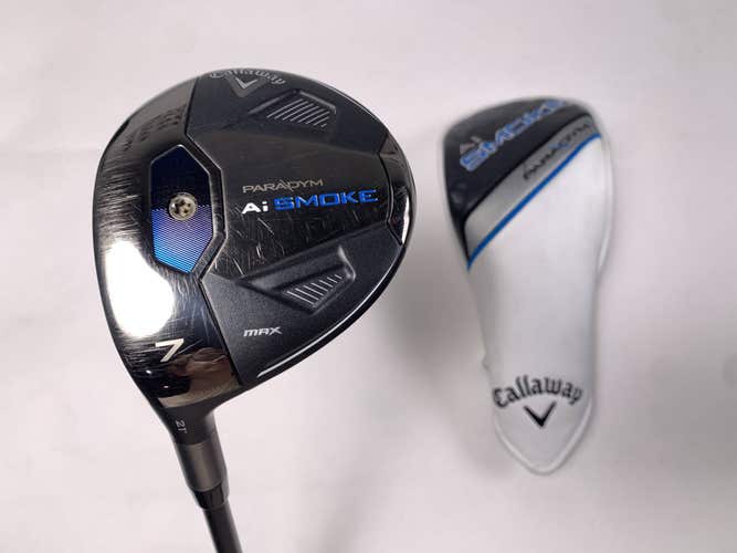 Callaway Paradym Ai Smoke Max 7 Fairway Wood 21* Tensei Blue AV Xlink Reg LH HC