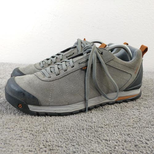Oboz Bozeman Hiking Shoes Mens Size 9 Low Trail Sneakers Gray Suede Leather
