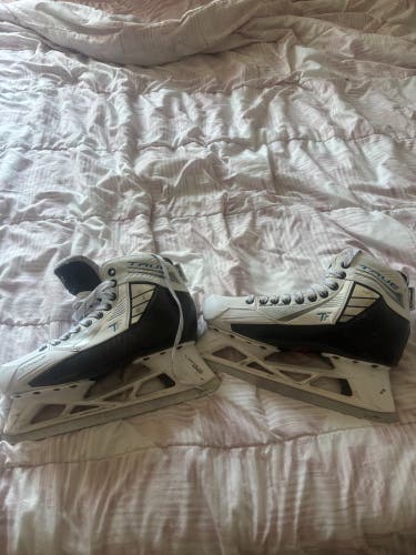 2025 True TF Custom Pro Hockey Goalie Skates Regular Width Pro Stock 9 (Used)