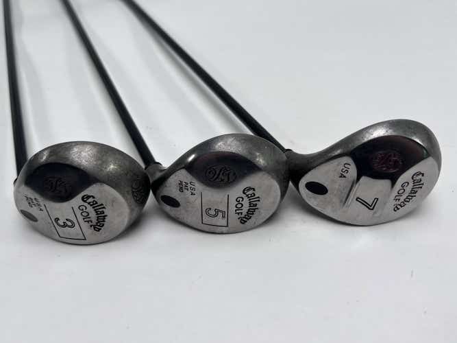 Callaway S2H2 Wood Set 3 5 7 | 15* 18* 21* RCH 60 Regular Graphite Mens RH