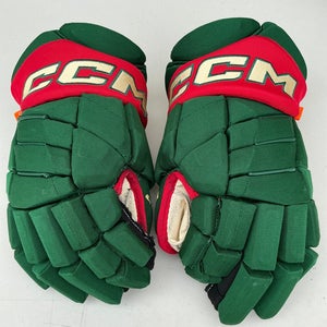 CCM JetSpeed FT1 Pro Stock Hockey Gloves 14” Green WILD 69277