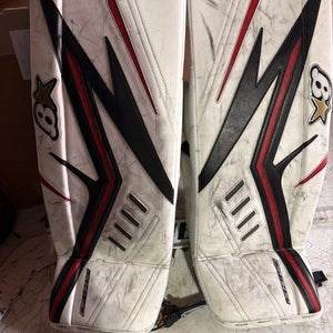 Brian's Optik 2 Pro Goalie Leg Pads (Used) White, Red, Black (Chicago)