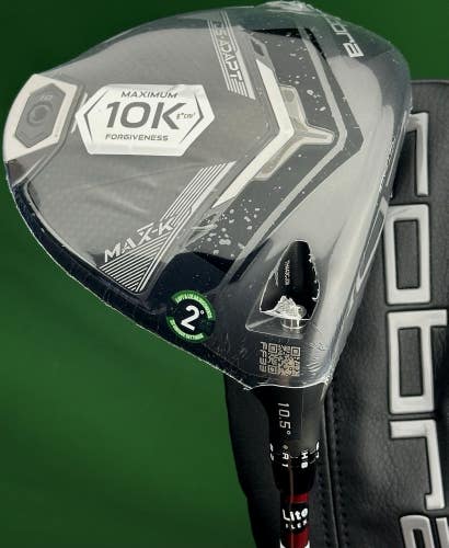 Cobra DS-Adapt MAX-K Driver 10.5* Senior Lite Flex Denali Red 50g w/ Cover NEW