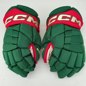 CCM JetSpeed FT1 Pro Stock Hockey Gloves 13” Green WILD 60274