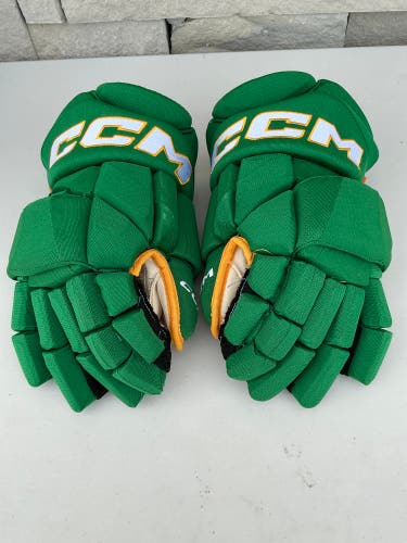 CCM JetSpeed FT1 Pro Stock Hockey Gloves 14” Green WILD 59275