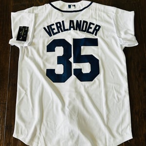 Detroit Tigers VERLANDER #35 Mens Large Home Jersey (New) 2026