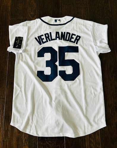 Detroit Tigers VERLANDER #35 Mens Large Home Jersey (New) 2026