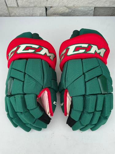 CCM Tacks HGTK Pro Stock Hockey Gloves 15” Green WILD 29472